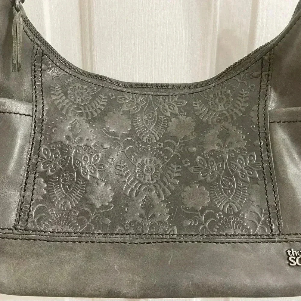 The Sak Kendra Leather Hobo Floral Embossed - Picture 2 of 9